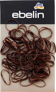 Silikonske gumice za kosu, uske – smeđa ebelin