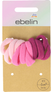 Elastici per capelli piccoli rosa ebelin
