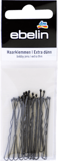 Ukosnice za kosu - ekstra tanke, crne ebelin