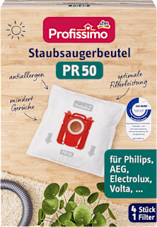 Vrečke za sesalec (PR 50), 4 vrečke + 1 filter Profissimo