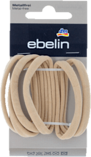 Mekane gumice za kosu – bež ebelin