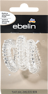 Spiralne elastike za lase, prozorne ebelin