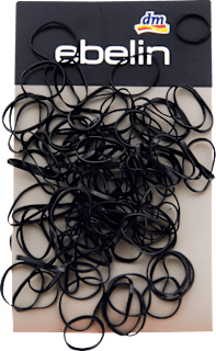 Silikonske gumice za kosu, uske – crna ebelin