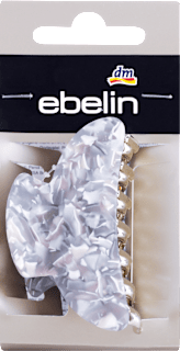 Štipec do vlasov veľký - strieborný ebelin