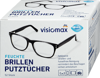 Feuchte Brillenputztücher VISIOMAX