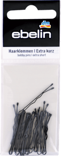 Ukosnice za kosu - ekstra kratke, crne ebelin