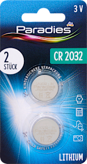Lítium gombelem, CR2032, 3V Paradies
