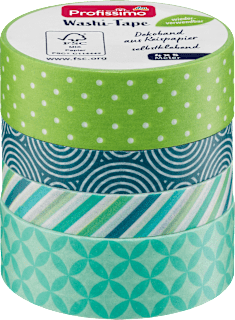 Washi-Tape "Grün/Blau" Profissimo