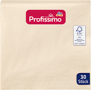 Servietten champagner (33x33 cm) Profissimo