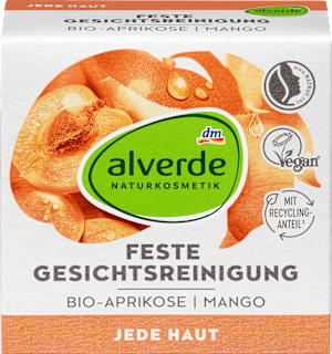 Tuhé čistiace pleťové mydlo bio marhuľa a mango alverde NATURKOSMETIK
