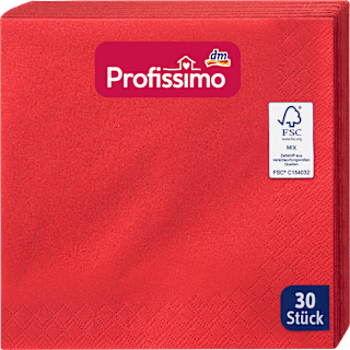 Szalvéta piros, 3-rétegű Profissimo