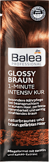 Intensywna kuracja do włosów brązowych Glossy Braun Balea PROFESSIONAL