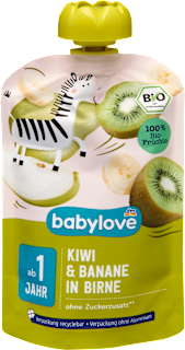 Piure de kiwi cu pere și banană 12+ babylove