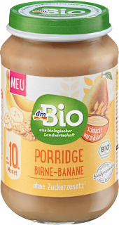 Owsianka z gruszką i bananem, od 10. miesiąca dmBio