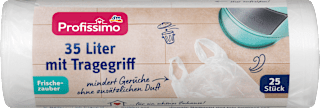 Worki na śmieci z uchwytem, 35 L, neutralizujące zapachy Profissimo