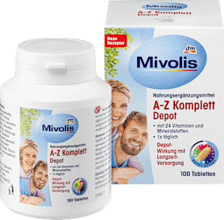 Dodatak prehrani A - Z tablete s vitaminima, mineralima i elementima u tragovima, 100 kom. Mivolis