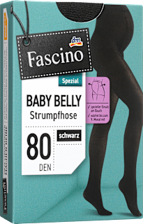 Schwangerschafts-Strumpfhose schwarz Gr. 42/44, 80 DEN Fascino