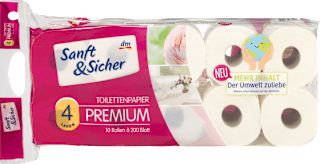 Sanft&Sicher hârtie igieni cu 4 straturi Sanft&Sicher