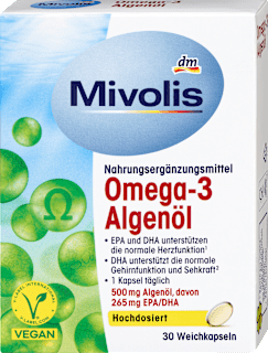 Kapsuly Omega-3 olej z morských rias Mivolis