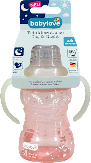 Trinklerntasse Tag & Nacht 6+ Monate 260 ml sortiert babylove