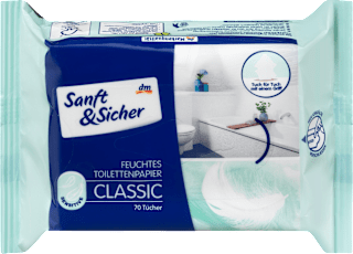 Classic Sensitive hârtie igienică umedă Sanft&Sicher