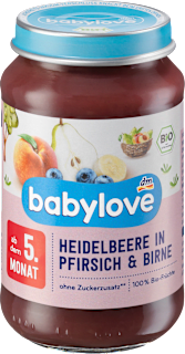 BIO kašica od borovnica, kruške i breskve, 5+ mj. babylove