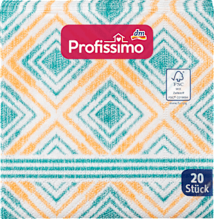 Салфетки с мотиви в синьо жълто Profissimo