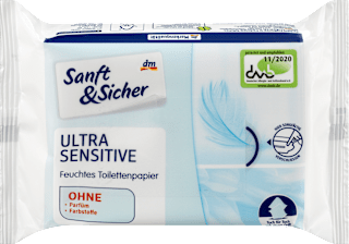 Ultra Sensitive vlažni toaletni papir Sanft&Sicher