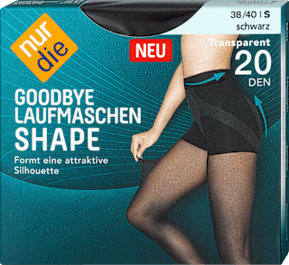 Strumpfhose Goodbye Laufmaschen Shape schwarz Gr. 38/40 nur die