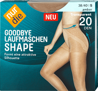 Strumpfhose Goodbye Laufmaschen Shape amber Gr. 38/40 nur die
