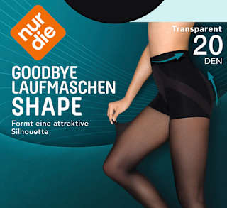 Strumpfhose Goodbye Laufmaschen Shape schwarz Gr. 38/40 nur die