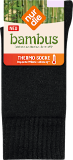 bambus Thermo Socken schwarz, Gr. 35 - 38 nur die