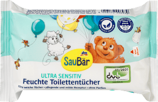 Vlažni toaletni papir Ultra Sensitiv SauBär