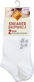 Sneaker Socken Baumwolle weiß Gr. 35-38 (2 Paar) nur die