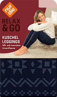 Relax & Go Kuschel Leggings winterblau, Gr. 36/38 nur die