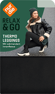 Relax & Go Thermo Leggings schwarz, Gr. 44/46 nur die