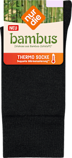 bambus Thermo Socken schwarz, Gr. 39 - 42 (1 Paar) nur die