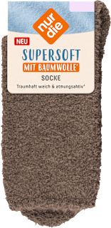 Socken supersoft taupe, Gr. 39 - 42 (1 Paar) nur die