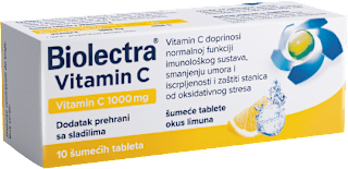 Vitamin C 1000 mg šumeće tablete – limun Biolectra