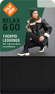 Relax & Go Thermo Leggings schwarz, Gr. 36/38 nur die