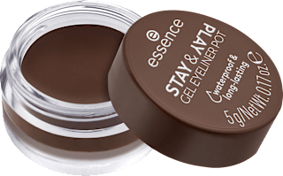 Tuș gel Gel Eyeliner Stay & Play Rezistent la apă 02 Brown essence