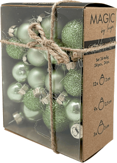 Kugel aus Glas, mild sage, mini (3 Größen) Dekorieren & Einrichten