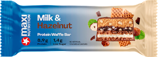 Proteinriegel Milk & Hazelnut Waffel Bar maxi NUTRITION