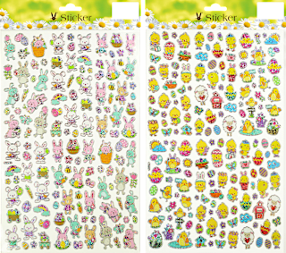 Aufkleber Laser großer Bogen, Hasen & Küken Dekorieren & Einrichten