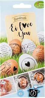 Eier-Dekorbanderolen "Ei love you" Dekorieren & Einrichten