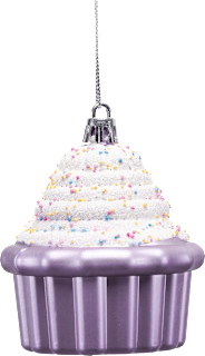 Kugel aus Kunststoff, Cupcake, flieder Dekorieren & Einrichten