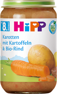 Menü Kartoffel-Gemüse mit Bio-Rind ab dem 8. Monat HiPP