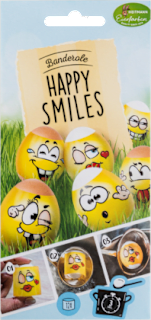 Bandă termo motive happy smile HEITMANN Eierfarben