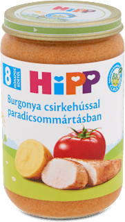 Bio junior menü burgonya csirkehússal paradicsommártásban 8 hónapos kortól HiPP