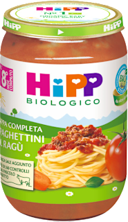 Omogeneizzato di spaghettini al ragù HiPP